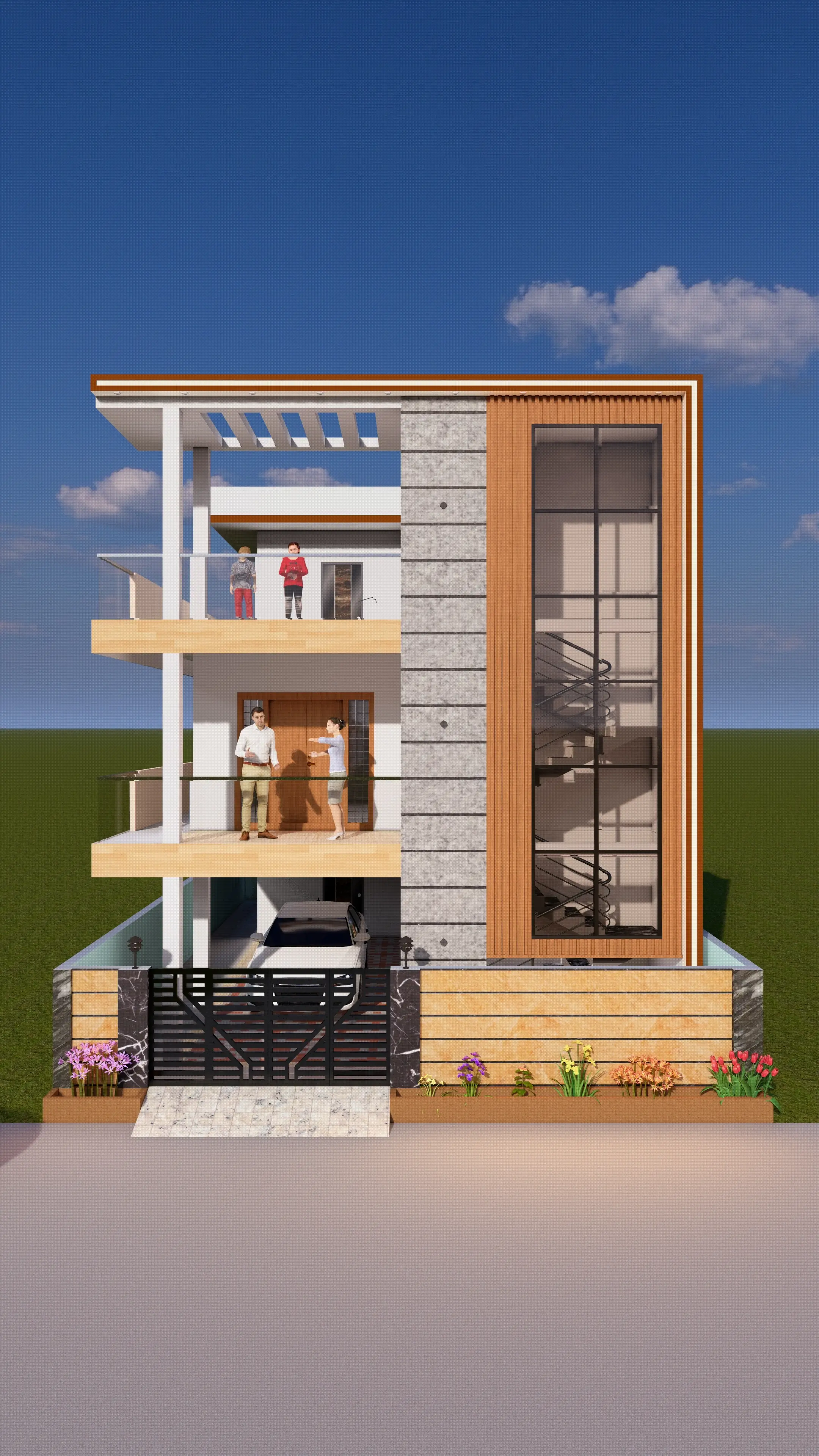 3D Modern House Design